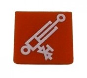 SWF 596154 SWF 596154 Inlegplaatje Cilinderinstelling Oranje